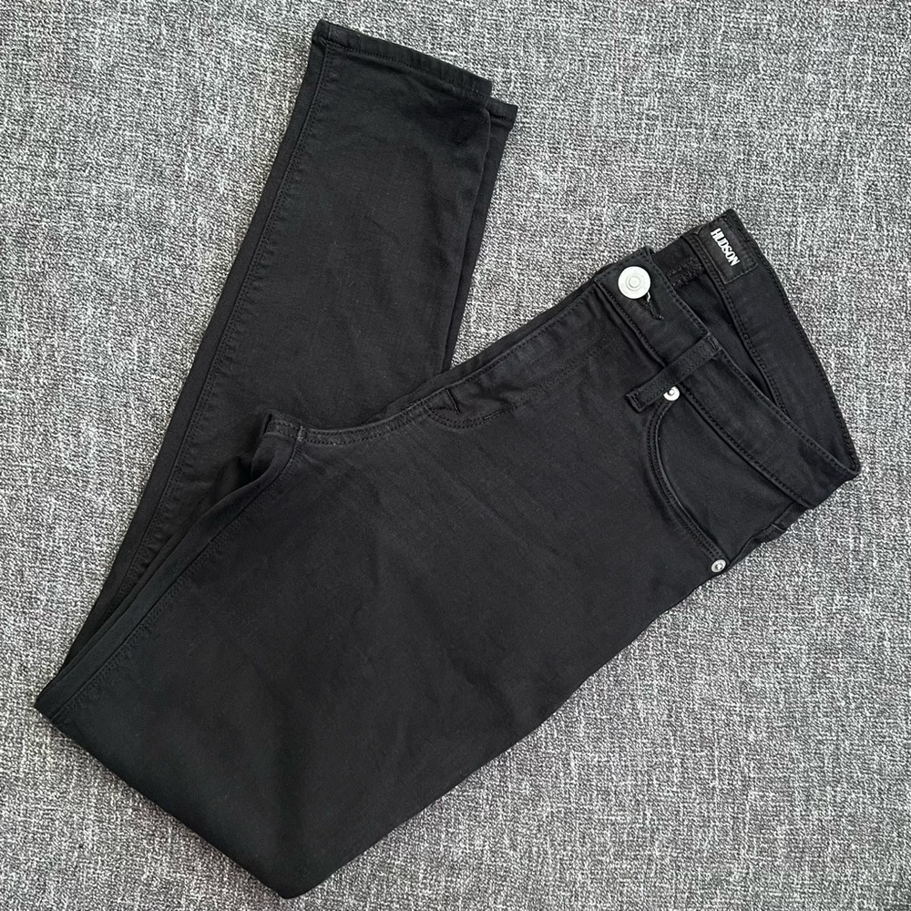 Hudson Natalie Super Skinny Designer Denim | Faded Black | Size 28